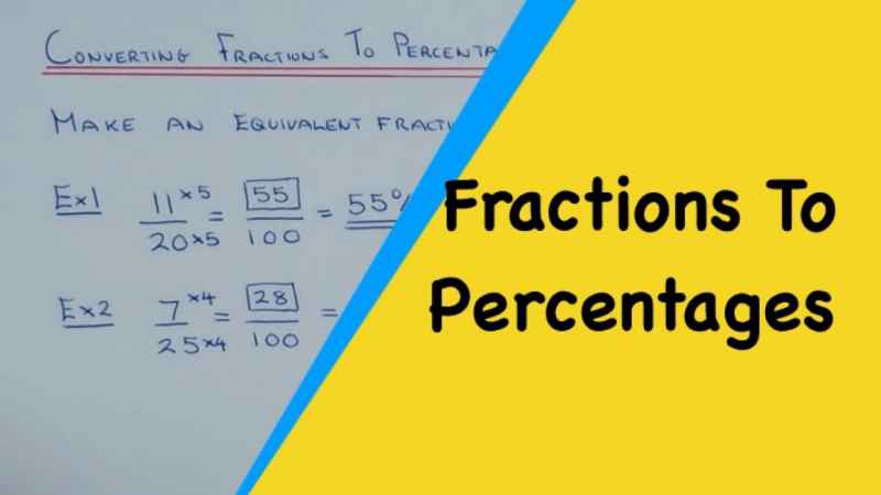 fractions to percentages