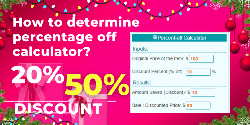 percentage off calculator