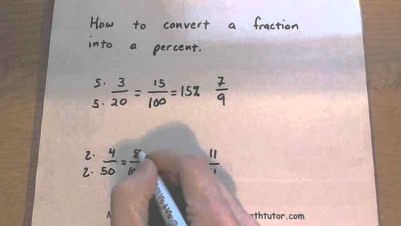 Fraction Into A Percent Calculator