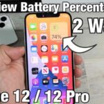 How To Change Battery To Percentage On iPhone 12