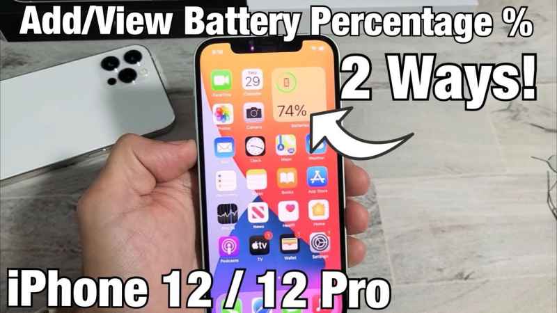 How To Change Battery To Percentage On iPhone 12
